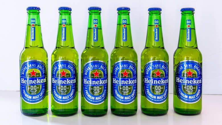 Bottles of Heineken 0.0