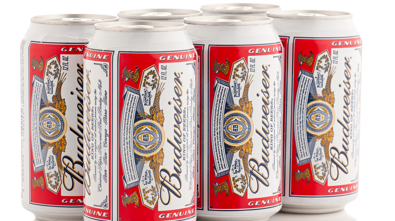 Cans of Budweiser