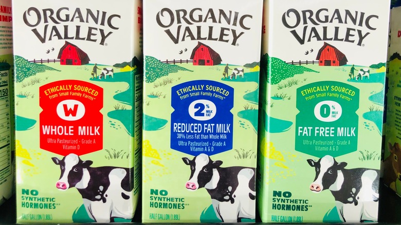 Organic Valley milks