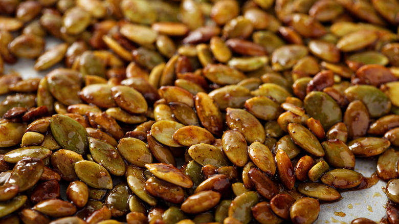 Seasoned pumpkin seeds