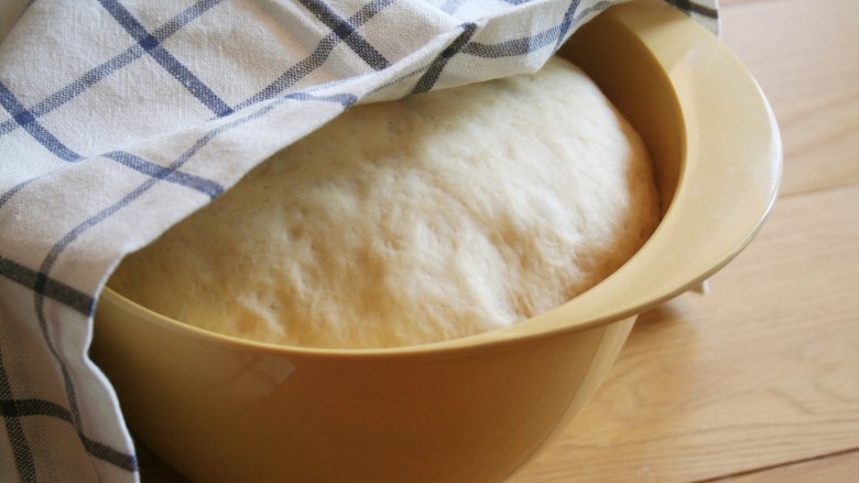 bread dough rising