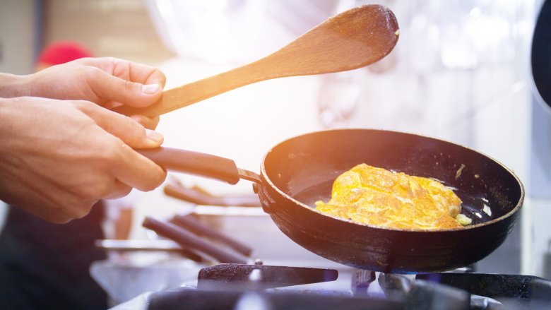 omelet in pan