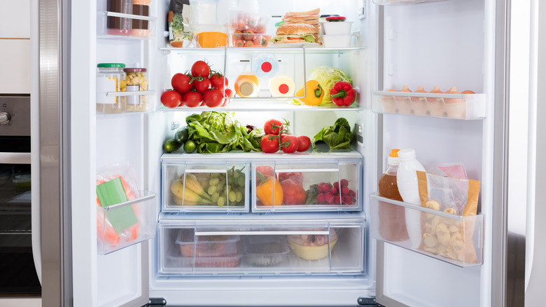 Inside of fridge