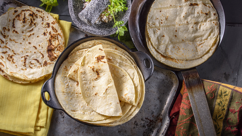 freshly made tortillas