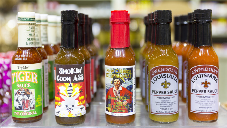 bottles of hot sauce from small brands