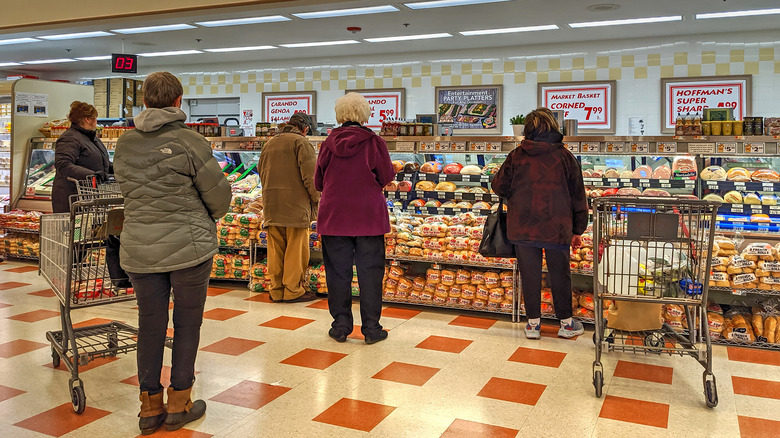 Deli counter at the supermarket