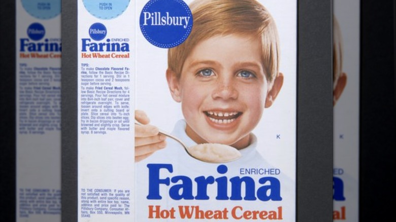 Retro box of Pillsbury Farina Wheat Cereal