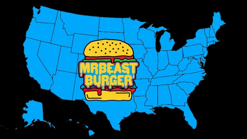 MrBeast logo over a U.S. map