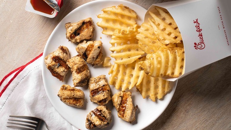 Chick-fil-A Grilled Nuggets and Waffle Fries