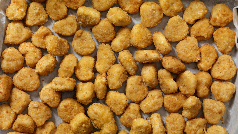 Tray of chicken nuggets