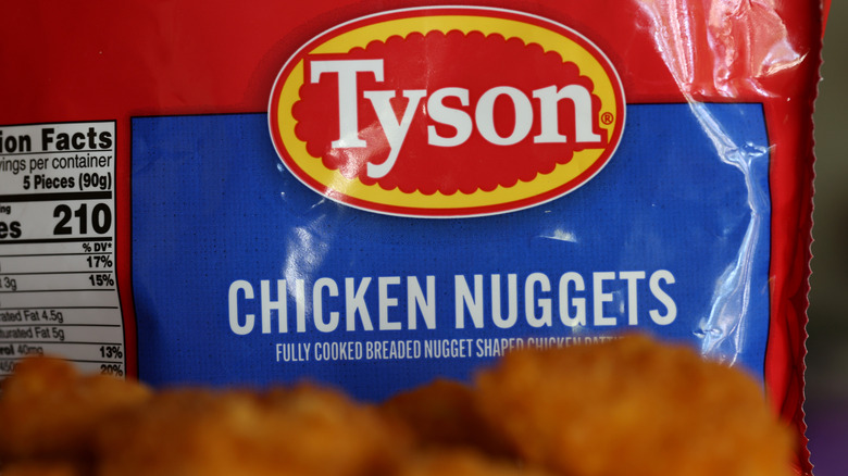 Bag of Tyson chicken nuggets