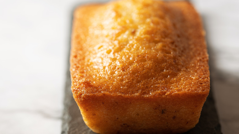 Closeup of mini poundcake