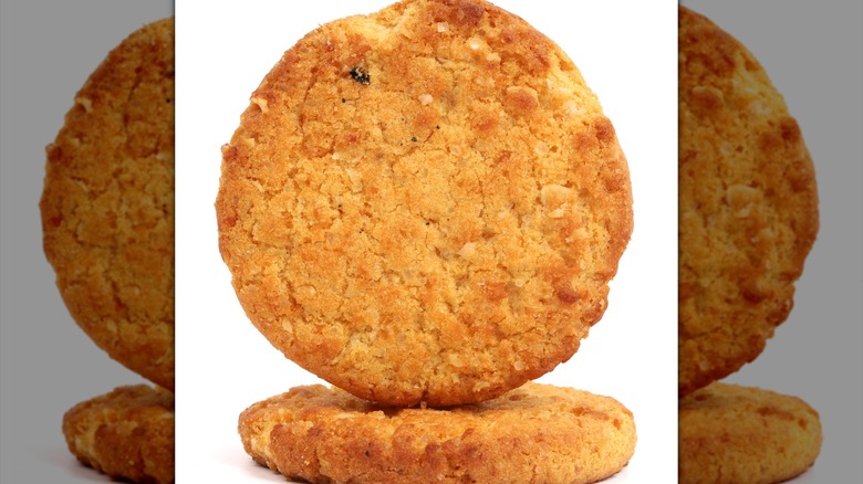 Closeup of oatmeal cookies