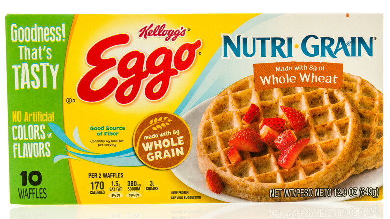 Box of Nutri-Grain Eggo Waffles