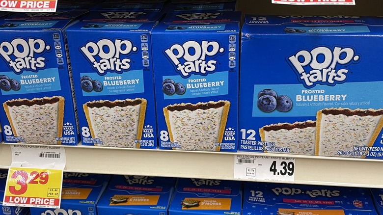 Boxes of Frosted Blueberry Pop Tarts