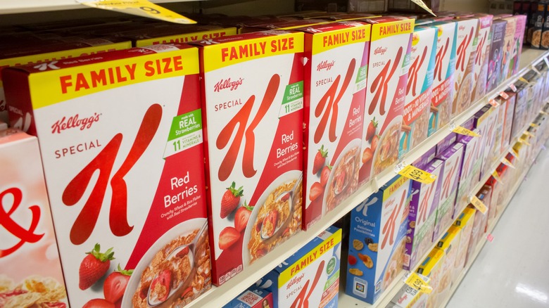 Special K red berries boxes