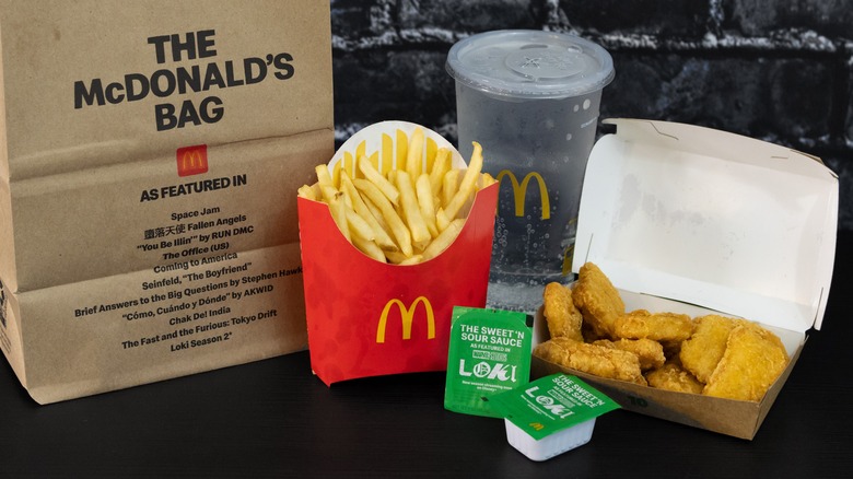 McDonald's meal with sweet 'n sour sauce