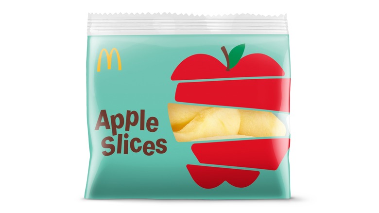 Packet of McDonald's apple slices