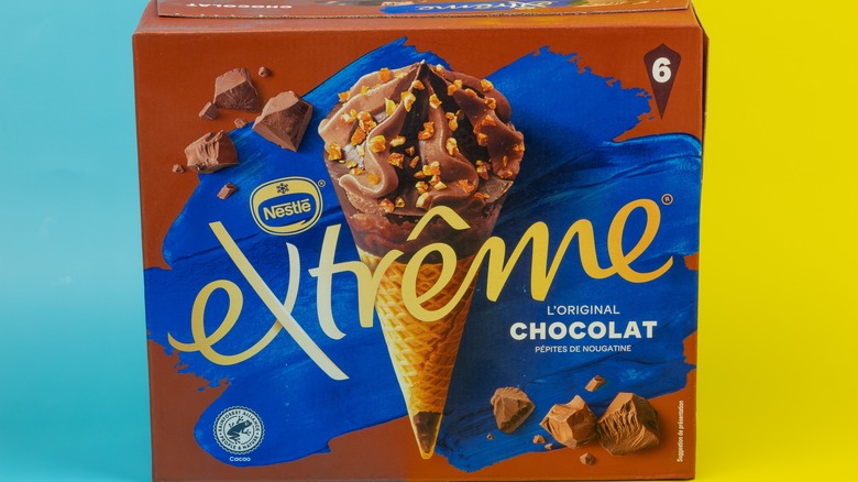 Box of chocolate ice creams