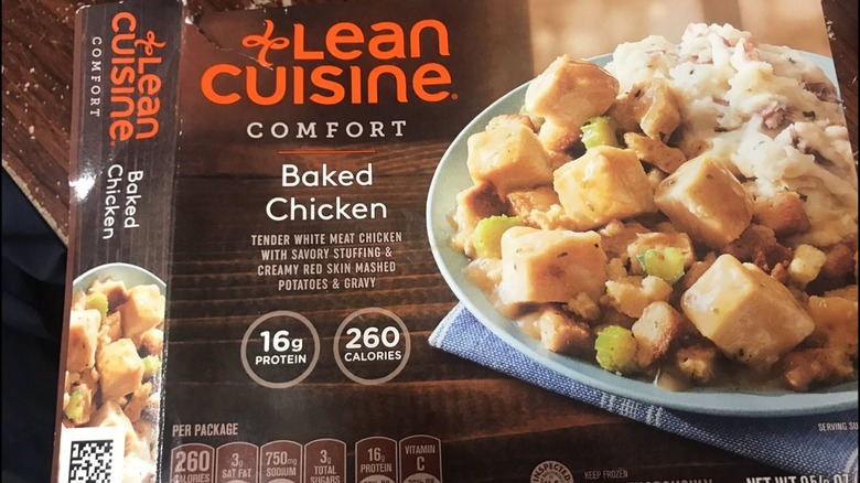 Box of Lean Cuisine Baked Chicken meal