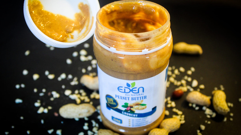 Eden All Natural peanut butter with peanut shells