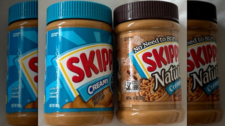 skippy Cream and skippy Natural peanut butters