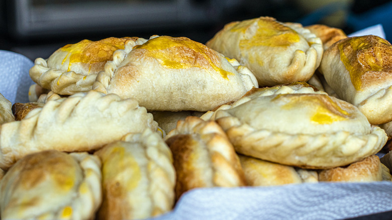 Layers of empanadas