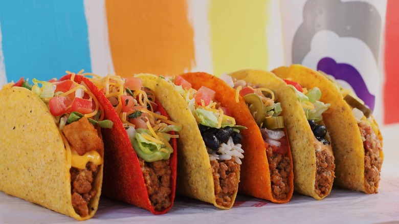 Taco Bell tacos with beef