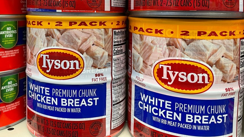 Tyson Premium Chunk Chicken cans