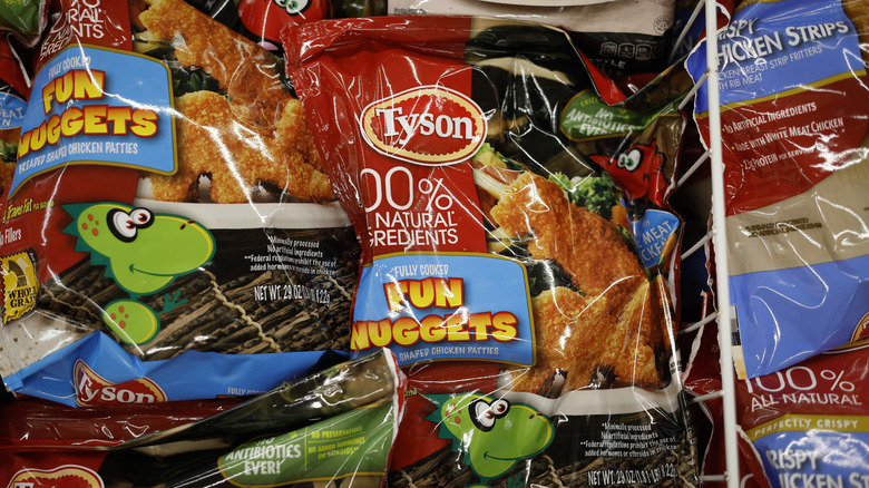 Bag of Tyson dino nuggets