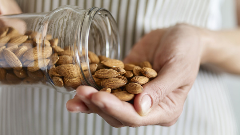 jar of almonds