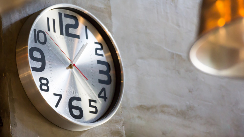 Clock on a wall