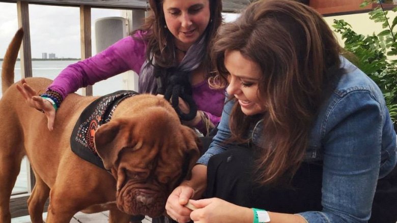 Rachael Ray and dog