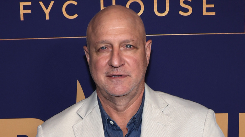 Tom Colicchio wearing suit jacket