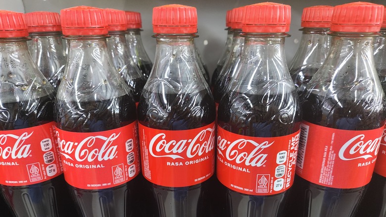 plastic Coke bottles