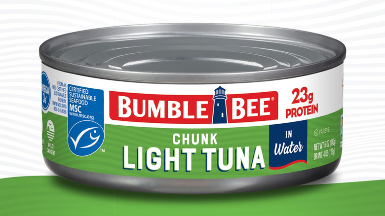 A can of Bumble Bee's Chunk Light tuna