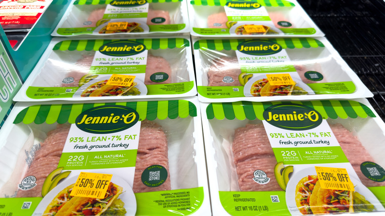 Packages of Jennie-O ground turkey