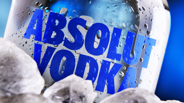 Absolut Vodka bottle  