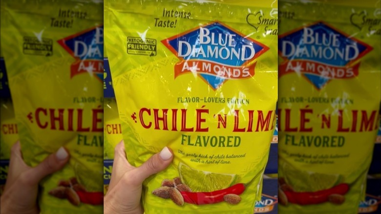 Bag of Blue Diamond Chile and Lime Almonds