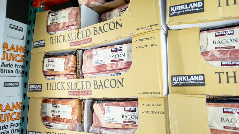 cases of costco kirkland bacon