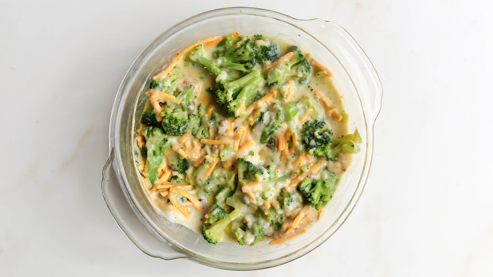 broccoli casserole recipe in pan