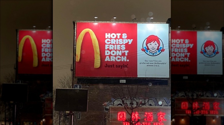 A Wendy's billboard