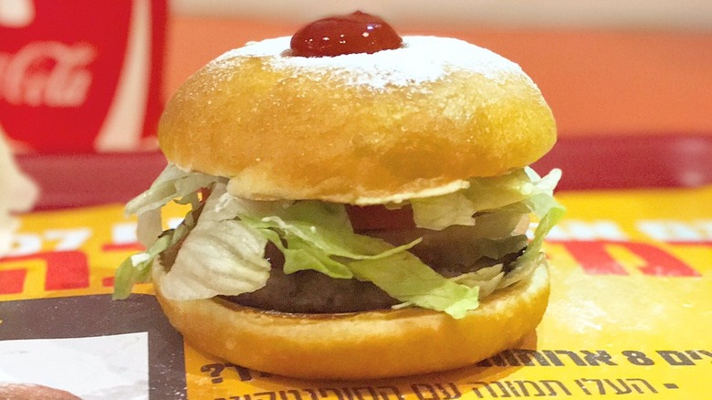 The Sufganiking sandwich at Burger King