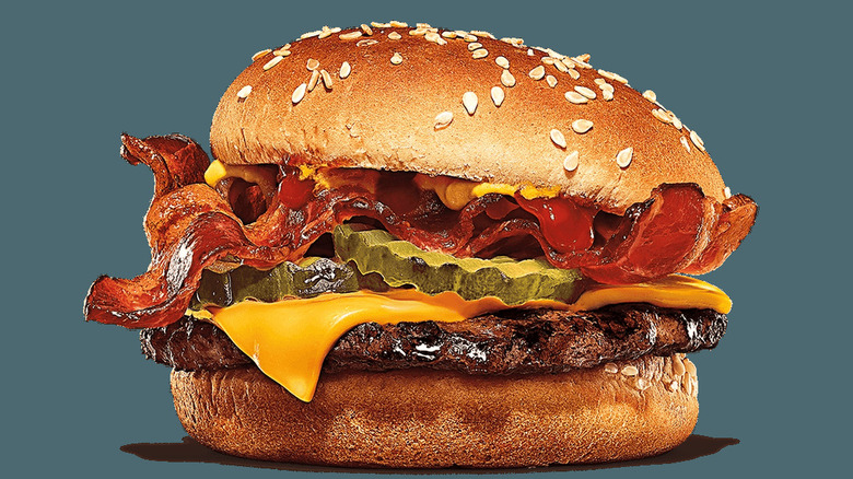 Bacon cheeseburger from Burger King