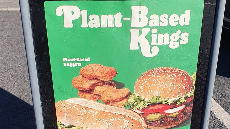 Plant-Based Kings Burger King advertisement