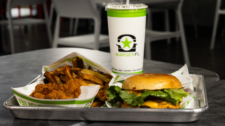 BurgerFi food on tray