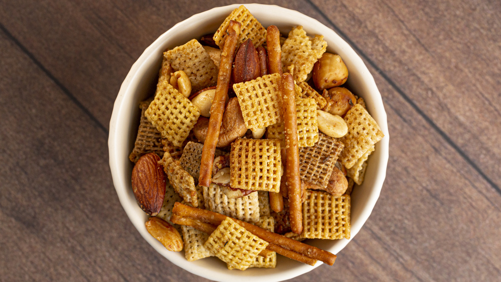 The Butter Mistake You're Making With Homemade Chex Mix