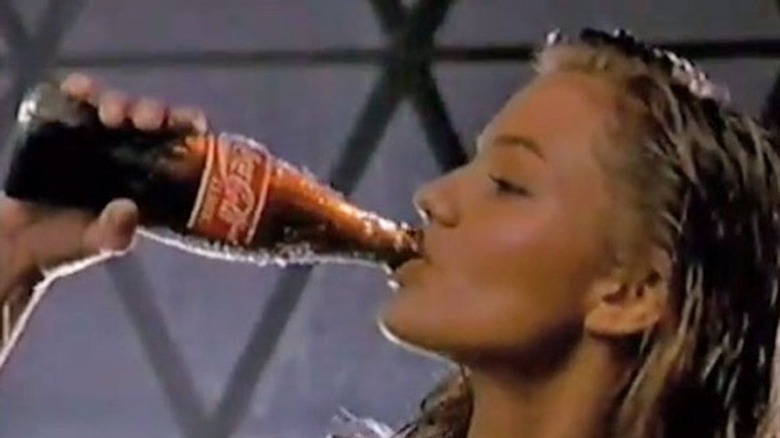 Cameron Diaz drinking bottle of Coca-Cola