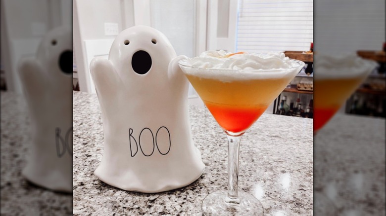Candy corn cocktail and Ghost