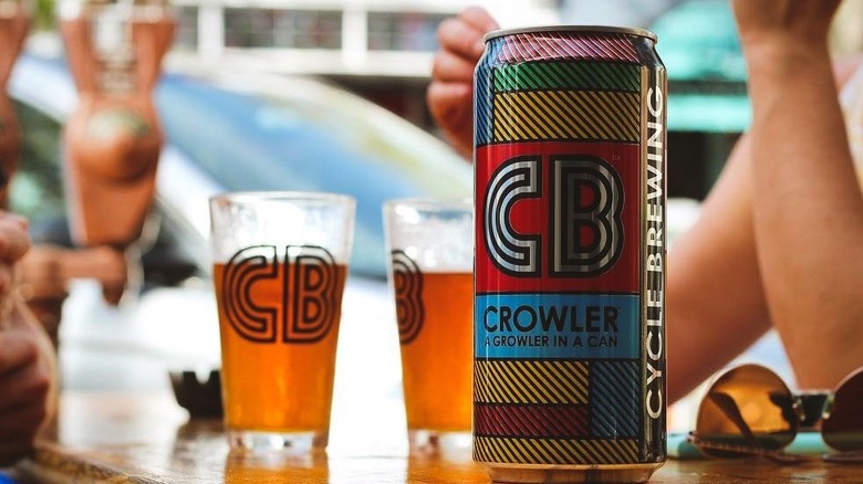 Beer crowler from Cycle Brewing